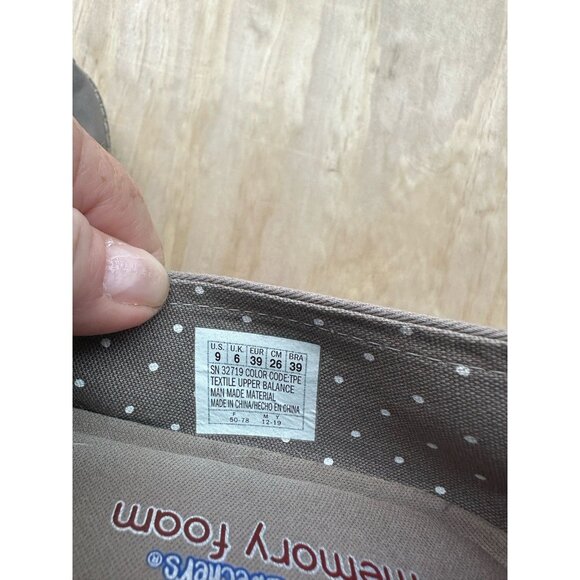 Bobs Slip On Shoes Skechers Memory Foam Sz 9 Women’s 32719 Taupe Brown Comfort - Picture 4 of 7